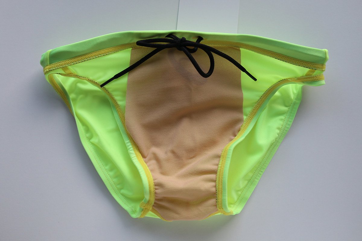 asics swimwear mens yellow