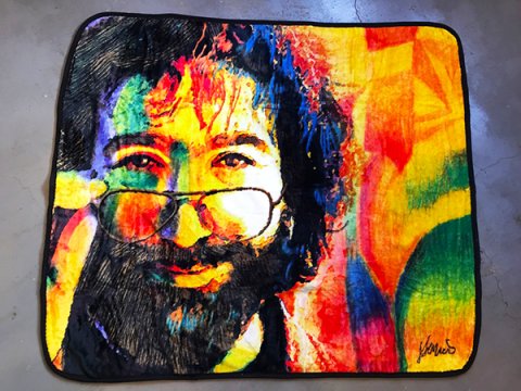 Grateful Dead - Jerry Garcia with Nude Fleece Blanket 