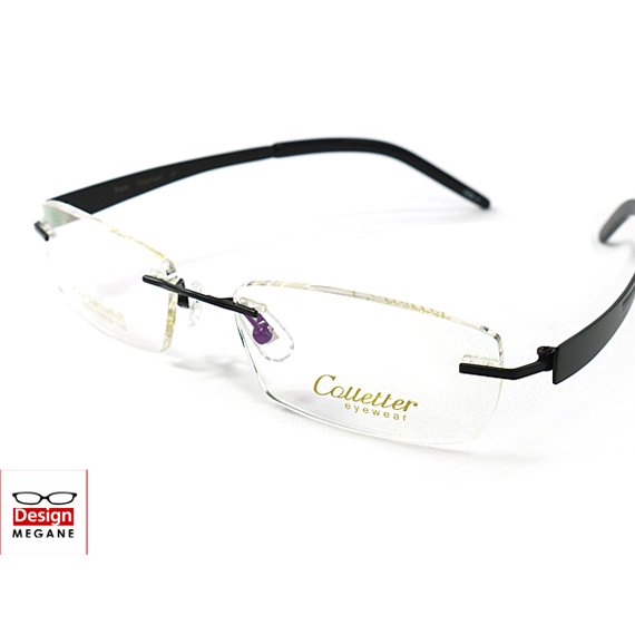 【メガネ通販】Calletter Eyewear Black ふちなし眼鏡 チタン素材 【重さ15gの軽量設計】 送料無料 - 【激安メガネ