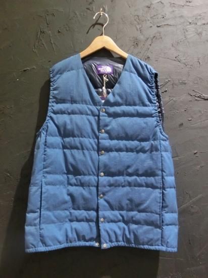 the north face purple label down vest