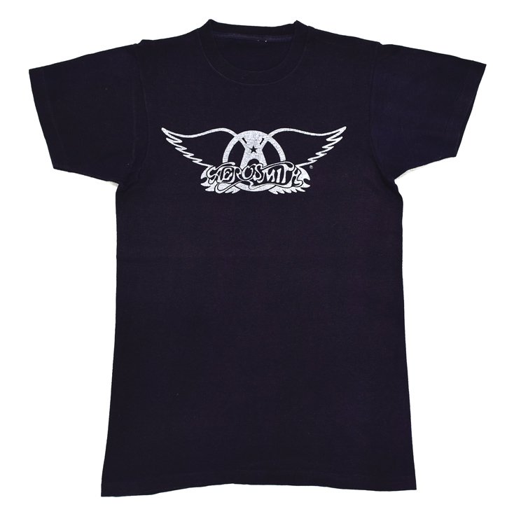 70 S Aerosmith エアロスミス バンドロゴ ヴィンテージtシャツ ｍ相当 神戸元町 古着屋 ヤング衣料店 通販オンラインショップ