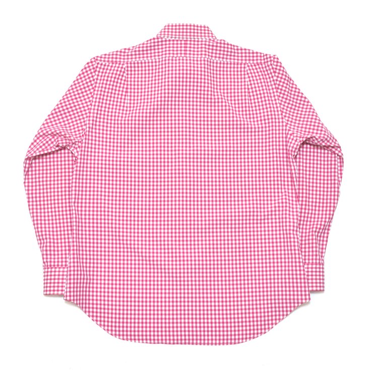 Ralph Lauren ラルフローレン ピンク ポニーロゴ ワイドスプレッドカラー ギンガムチェックシャツ L 神戸元町 古着屋 ヤング衣料店 通販オンラインショップ
