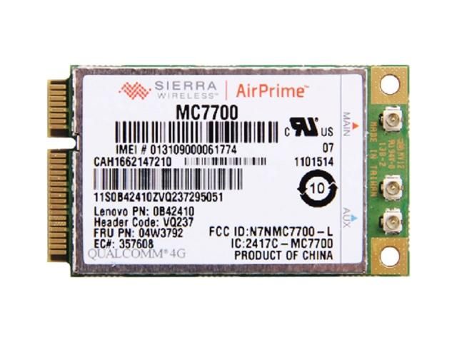 Lenovo純正 Sierra Wireless Mc7700 Lte 4g 3g ワイヤレスwan Wwanカード 04w3792 For Thinkpad X230 T430 T430s