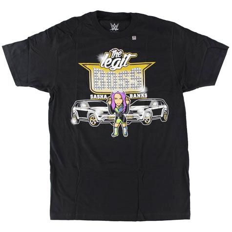 wwe x nerds サーシャ バンクス rolling like a boss tシャツ