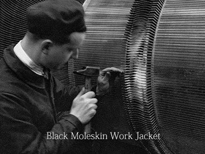 Black Moleskin Work Jacket