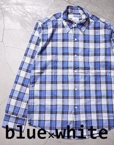 《50% OFF》 THE BAGGY マドラスチェックシャツ mens