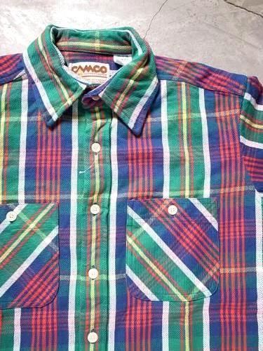 CAMCO フランネルシャツ green mens