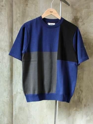 《30% OFF》 weac. パネル半袖ニット unisex