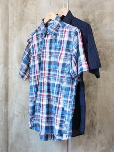 THE BAGGY マドラスチェック 半袖B.Dシャツ mens