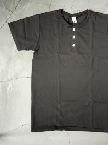 Velva Sheen ヘンリーネックTee BLACK mens