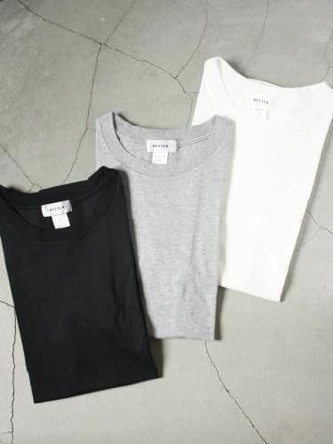 BETTER クルーネックショートスリーブTee mens