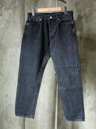Ordinary fits 5ポケットアンクルデニム BLACK USED unisex