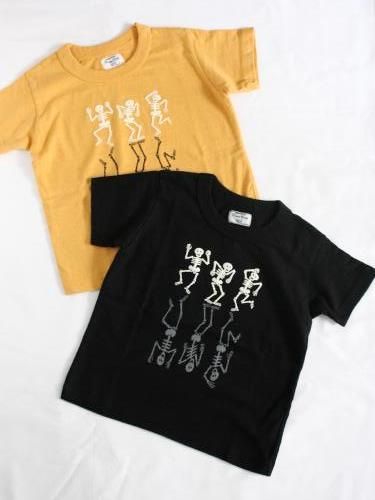 DUBBLE WORKS プリントTee 【DANCING SKELETONS】 kids