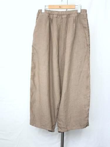 Ordinary fits BALL PANTS linen GREY ladies