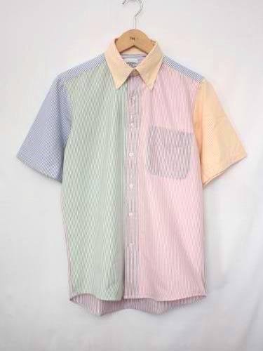 《30% OFF》 THE BAGGY オックスフォード 半袖ストライプシャツ mens