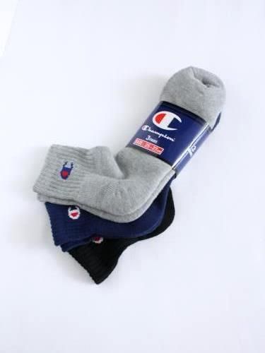 Champion クォーターレングス3Pソックス アソート mens