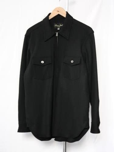 《30% OFF》 HAVERSACK ATTIRE ハーフジッププルオーバーシャツ mens