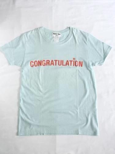 《50% OFF》 Honky Tonk weac. プリントTee【CONGRATULATION】 ladies