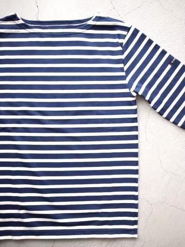 Le minor by DAILY WARDROBE INDUSTRY ボーダーバスクシャツ marine×ecru/SUNDAY unisex