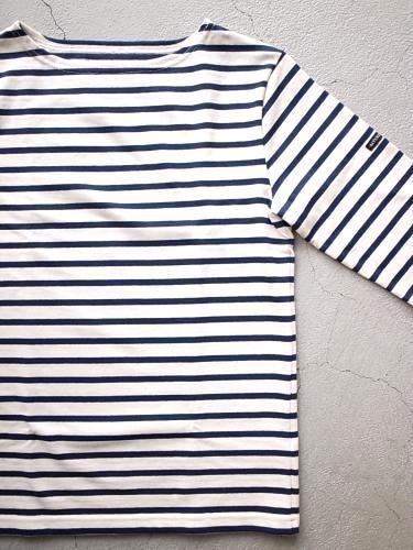 Le minor by DAILY WARDROBE INDUSTRY ボーダーバスクシャツ ecru×marine/SATURDAY unisex