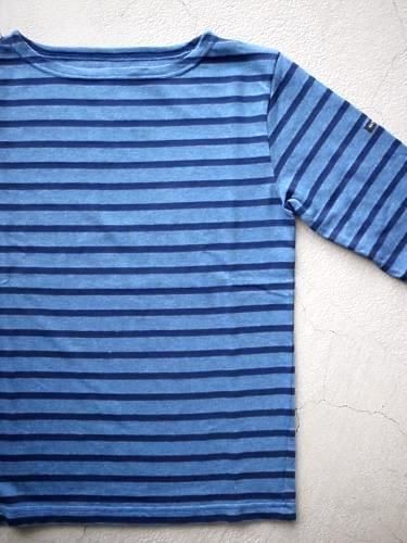 Le minor by DAILY WARDROBE INDUSTRY ボーダーバスクシャツ jean × marine unisex