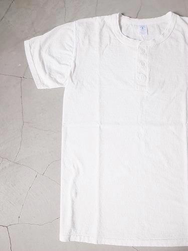 Velva Sheen ヘンリーネックTee WHITE mens
