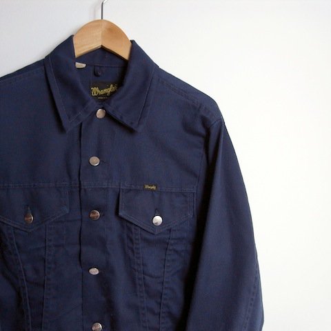 80's ラングラー コットンツイルジャケット ネイビー Size38 [Wrangler] - メンズ&レディース 渋谷古着屋 通販