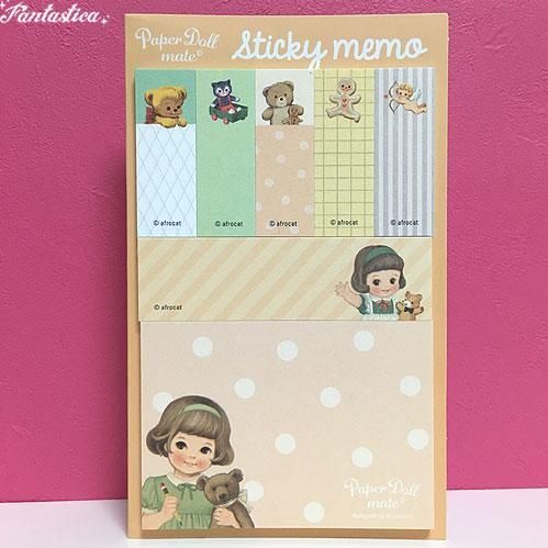 ペーパードールメイト ステッカーメモ ふせん サリー Paper Doll Mate Spring Sticker Memo Sally