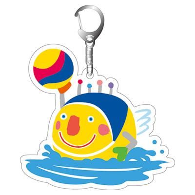 アクリルキーホルダー 水泳 水球 ショップ イシワタ キャラクターグッズ販売