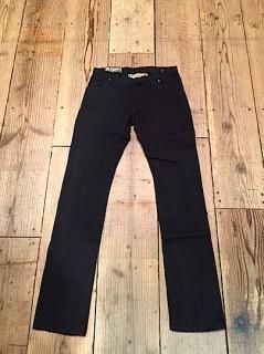 blksmth/ブラックスミス Tim/ティム black blk-2-401-blk テーパードスリムデニムジーンズ