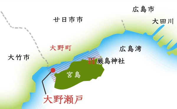 大野瀬戸　地図