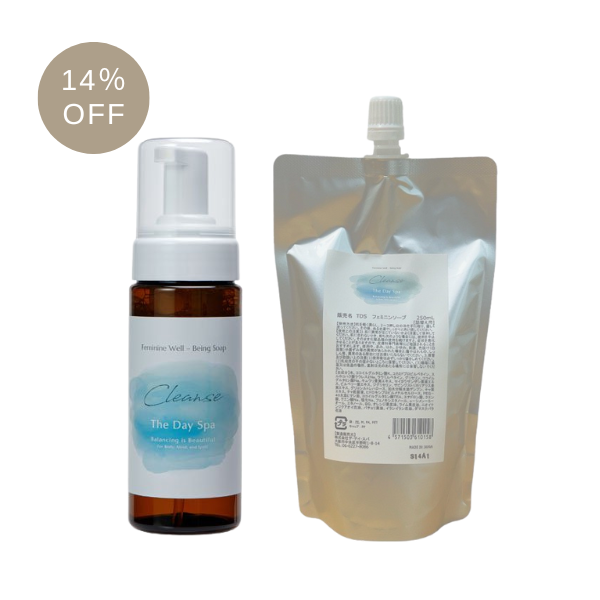 【The Day Spa Nature】フェミニンウェルビーイングソープ クレンズ(本体&詰替え用)