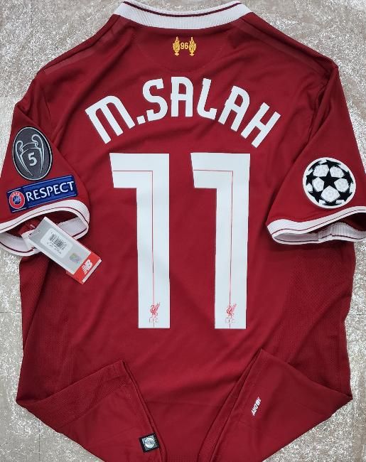 サラーリヴァプールユニフォーム新品未使用タグ付CLパッチ