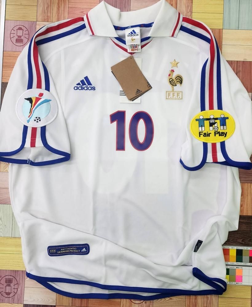 UEFA EURO 2000 決勝 フランス代表 ジダン ユニフォーム (H) フランス代表 ジダンEURO2000 優勝equipment 選手用