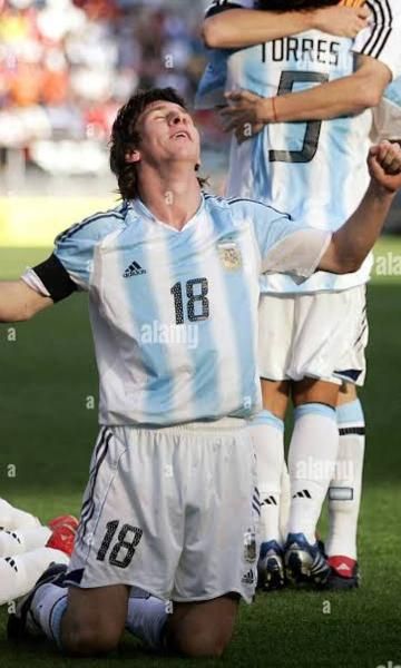 アルゼンチン代表 メッシ 18番 ユニフォーム adidas アルゼンチン代表 06/07 ユニフォーム ホーム 半袖 #18