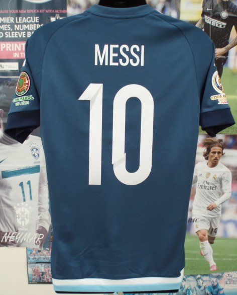 2015 アルゼンチン代表　メッシ　新品紙タグ付き　コパアメリカフルパッチシャツリヴァプール