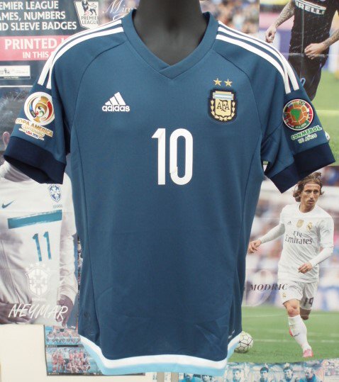 2015 アルゼンチン代表　メッシ　新品紙タグ付き　コパアメリカフルパッチシャツリヴァプール