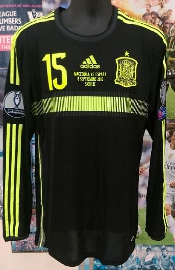 スペイン （A) 2015 adizero選手支給長袖 セルヒオ、ラモス