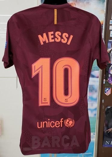 選手支給品Messi メッシ バルセロナ 17/18 ユニフォーム UCL