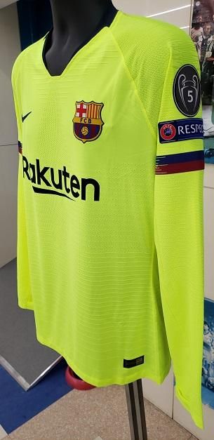 17/18 バルセロナ　ピケ　選手支給　NIKEオフィシャル長袖ユニフォーム FCバルセロナ（A）18/19 選手支給 長袖 UEFA CL用 ピケ＃3！！