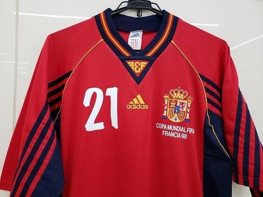 スペイン代表（H）1998 フランスW杯 ルイスエンリケ＃21 +