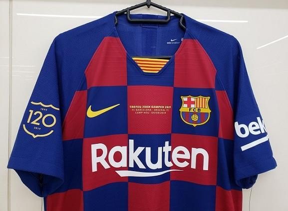 バルセロナユニフォーム、ジョアン・ガンペールカップ限定記念モデル FCバルセロナ（H）TROFEU JOAN GAMPER 2019 オーセン N&Nセット！