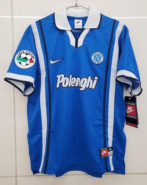 SSC ナポリ （H）97/98 アジャラ＃6 + LegaCalcioパッチ付！