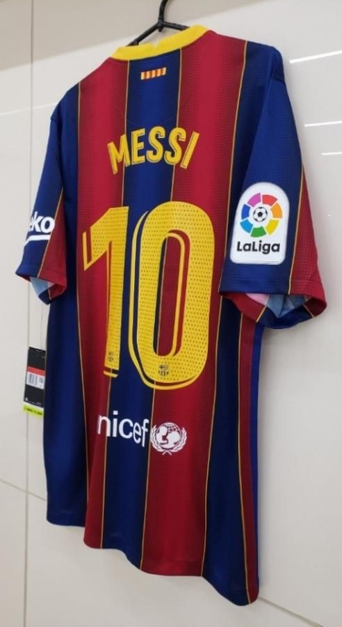 FCバルセロナ（H）20/21 MESSI#10 + LFP（大）パッチ付き！