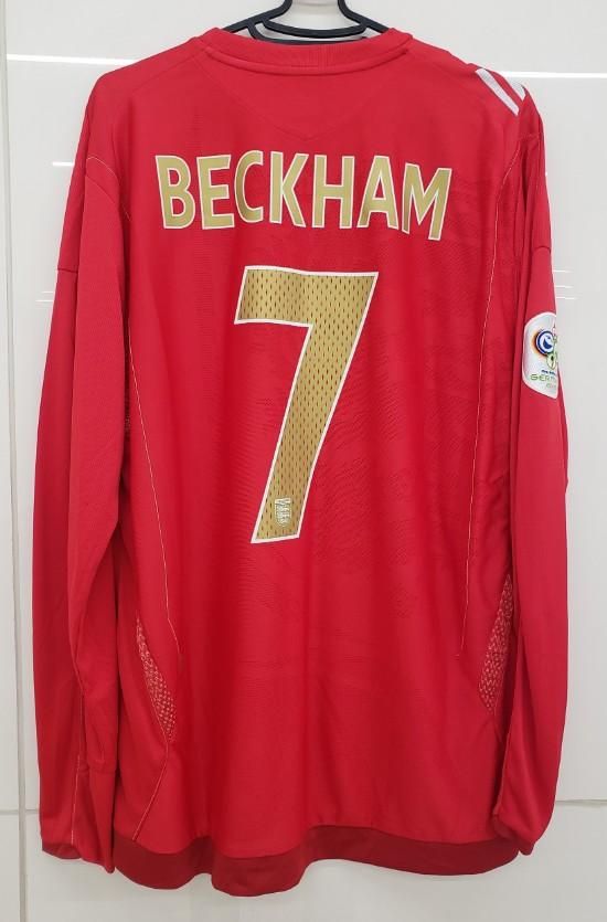 国産 日本製 06W杯 イングランド 7番 ベッカム BECKHAM 長袖 2006WC