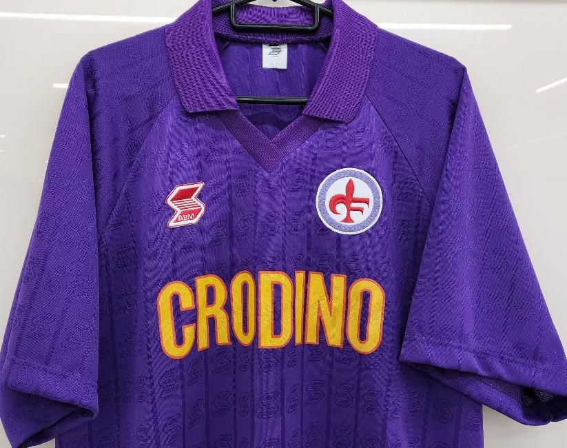 88-89 フィオレンティーナ バッジョ復刻版ユニ ABM Sports社製 フィオレンティーナ（H) 88／89 復刻版 R,バッジョ＃10