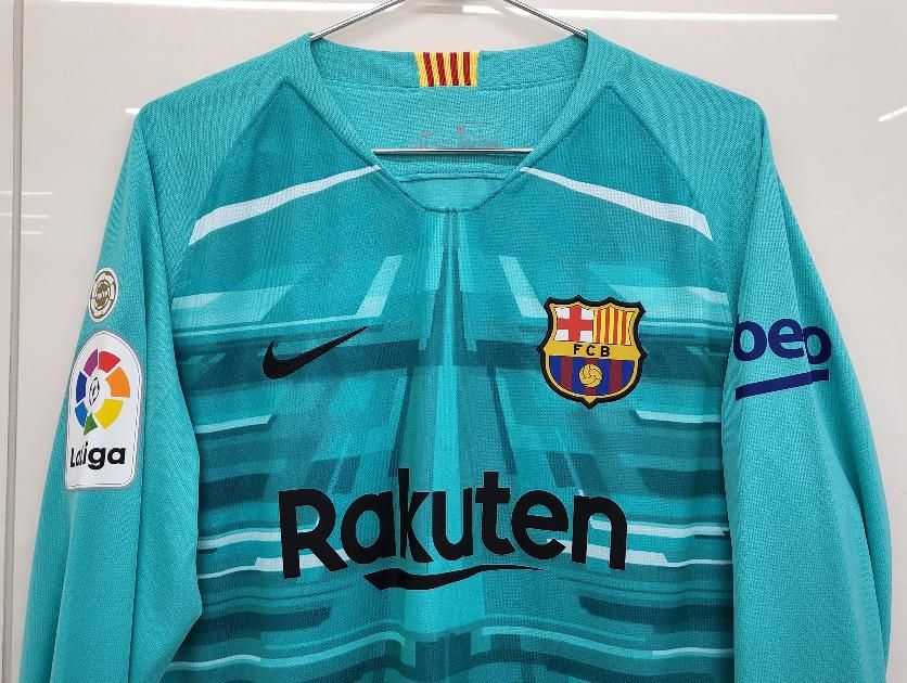 19/20 バルセロナ　テアシュテーゲン　新品紙タグ　長袖ユニフォーム FCバルセロナ（GK）19/20長袖 テアシュテーゲン＃1 +パッチ