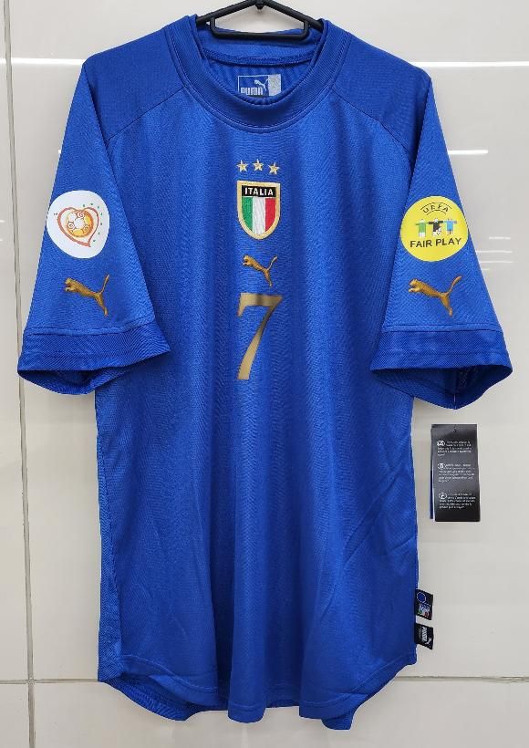 イタリア（H）EURO 2004 デルピエロ＃7 + パッチ付き！
