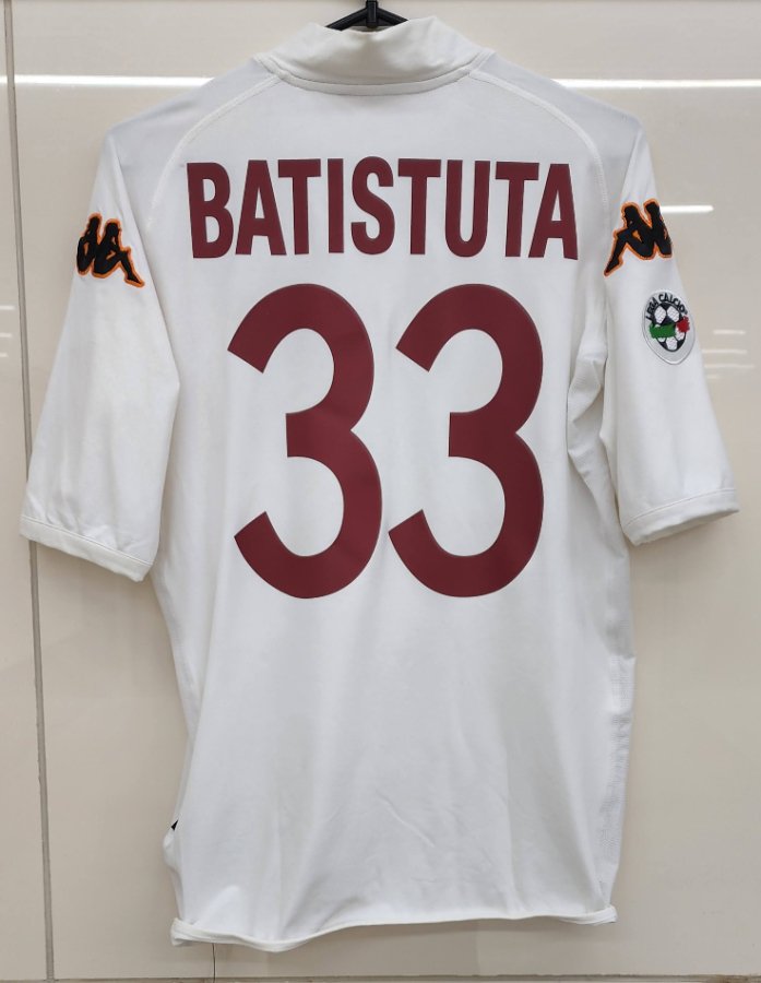 バティストゥータ サイン入りユニフォーム主要国主要チームASローマ 