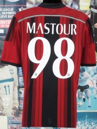 ACミラン 14/15 #7 メネズ ユニフォーム AC Milan home Adidas Ménez #7 2014/15 Serie A Football Shirt